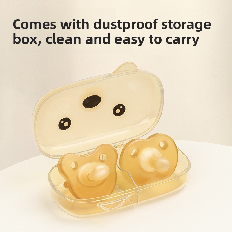 Teberro Baby Pacifier Set - Day & Night 2 - in - 1, Orthodontic Design, BPA - Free Silicone, Soothing for Infants - Image 5