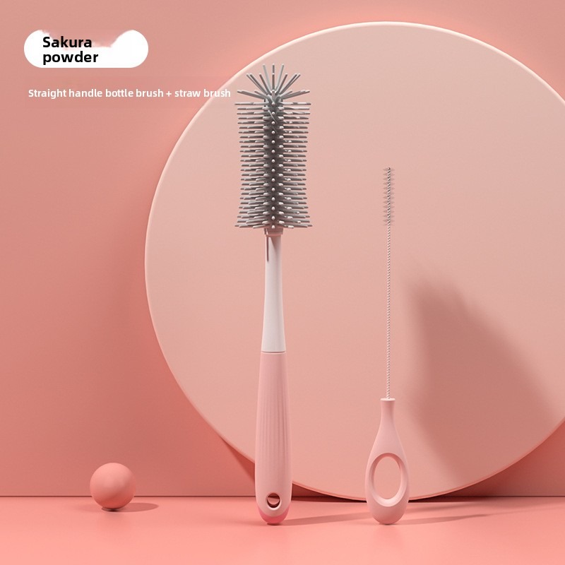 Teberro Cleaning Brush Set - Rotating Bottle Brush, Straw Brush & Pacifier Brush, Ergonomic Grip Design (19)