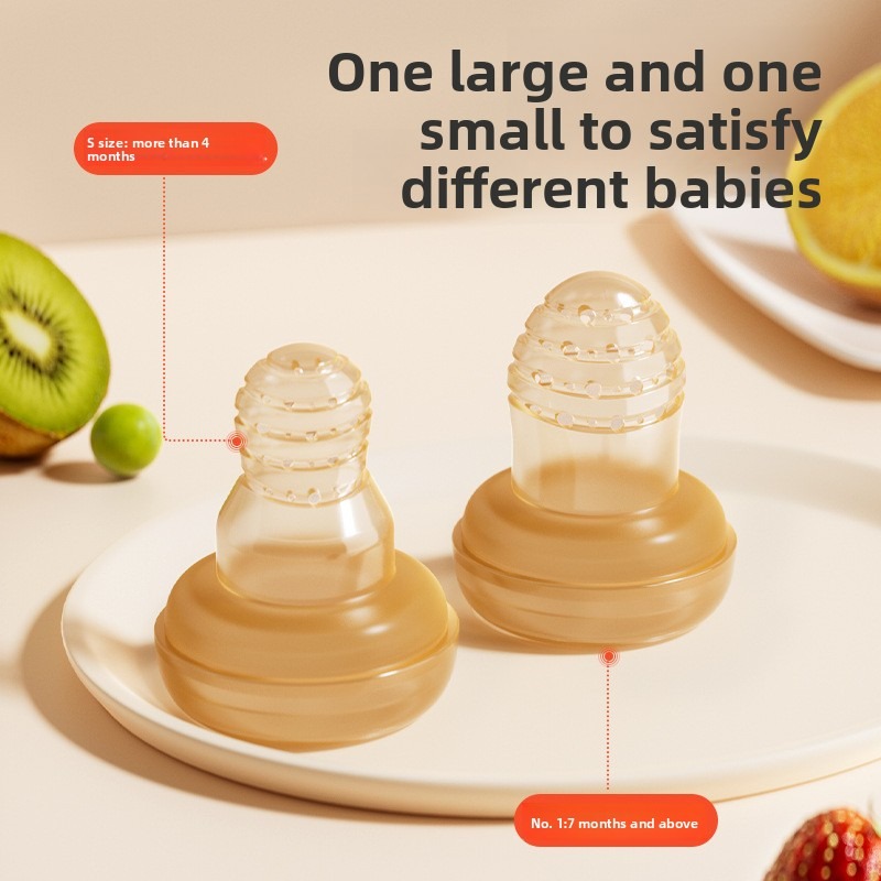 Teberro Multi - function Baby Pacifier - Unique Y - Shape Design, BPA - Free Silicone, Soothing Texture for Oral Development & Ideal for Early Food Introduction (5)
