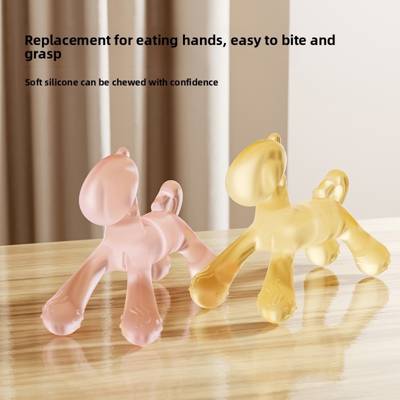 Teberro Soft Silicone Dog - shaped Teething Toy for Babies (7)