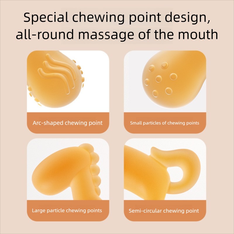 Teberro Soft Silicone Dog - shaped Teething Toy for Babies (8)