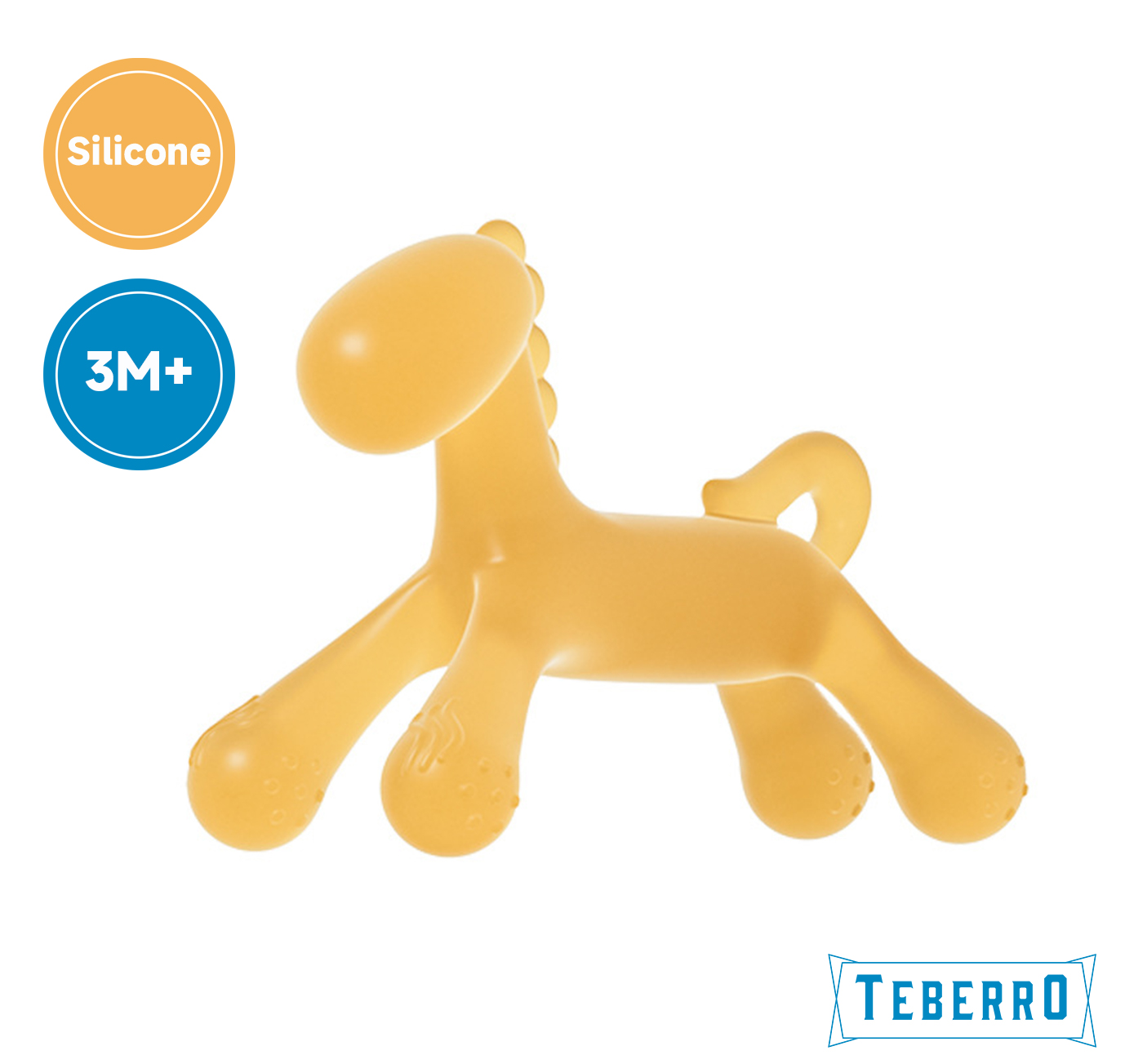 Teberro Soft Silicone Dog - Shaped Teething Toy for Babies