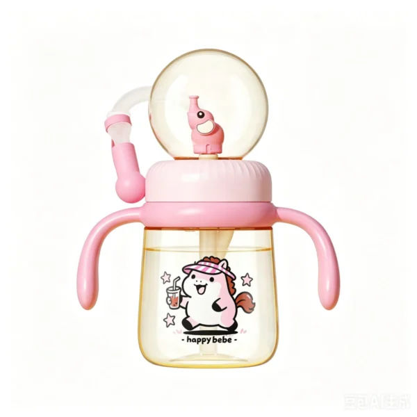 Children's Little Elephant Fountain Water Cup PPSU Baby Straw Cup Ages 1-3 Kindergarten Home Direct Drinking Fun Water Cup